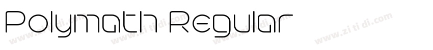 Polymath Regular字体转换